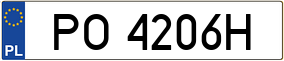 Truck License Plate